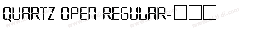 Quartz Open Regular字体转换